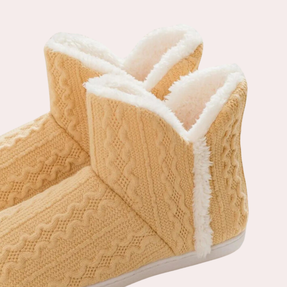 Warme en zachte gebreide pantoffels voor dames