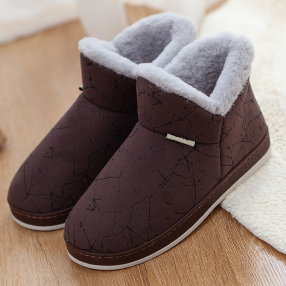Warme damespantoffels voor de winter