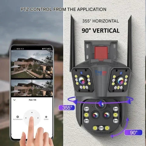 Beveiligingscamera DualGuard Ultra 10K met 20 MP en 20x zoom