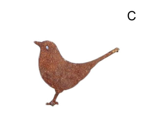 Metalen vogeldecoratie voor de tuin