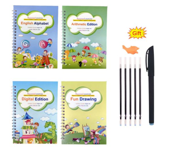 Magisch herschrijfbaar oefenboek voor kids