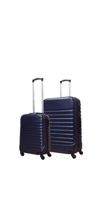 2-Delige donkerblauwe hardcase kofferset