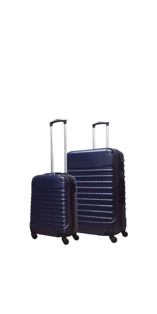 2-Delige donkerblauwe hardcase kofferset