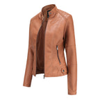 Stijlvol PU-leren damesjack
