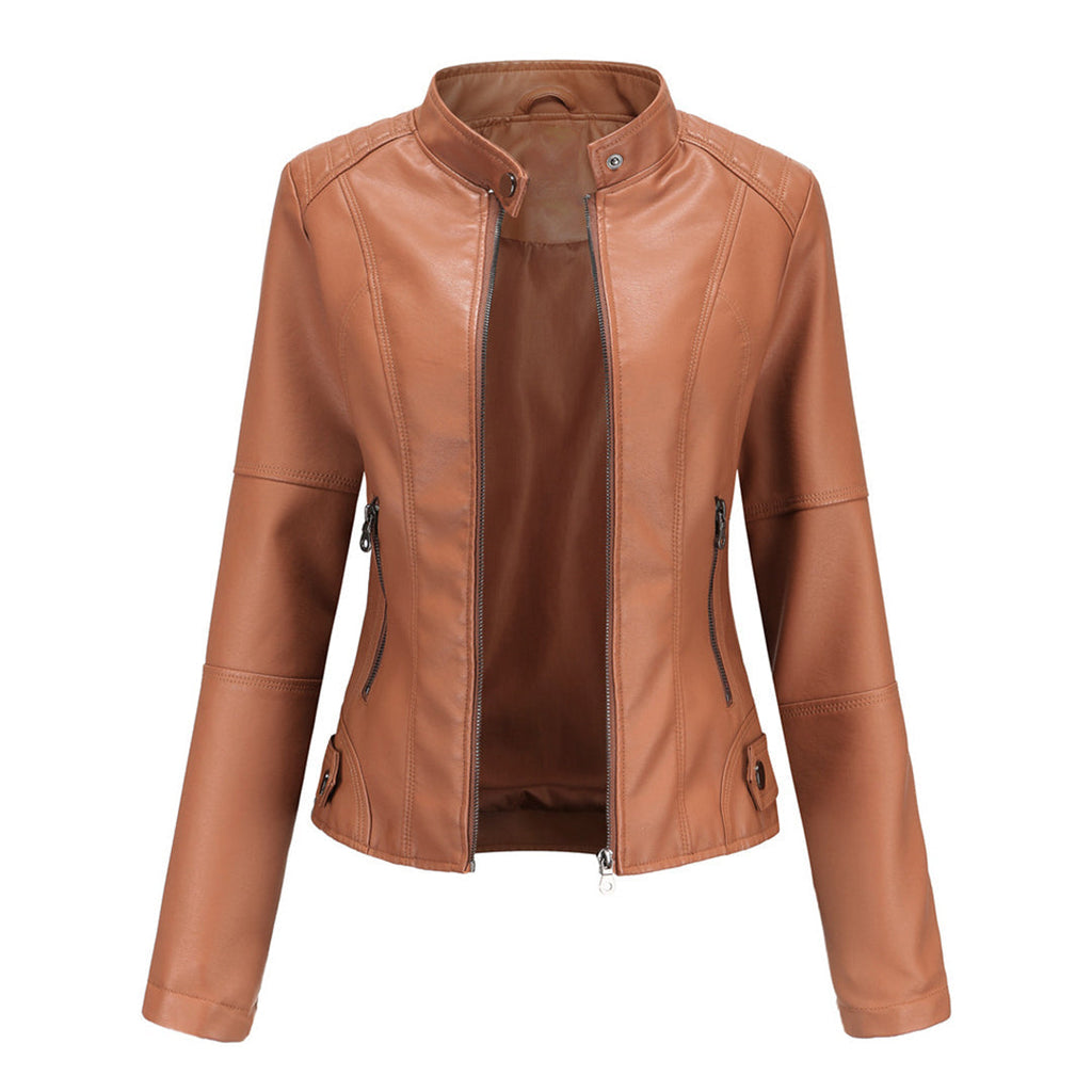 Stijlvol PU-leren damesjack