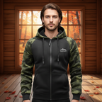 Camo fleecejack voor heren