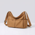 Canvas crossbody messenger tas