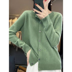 Dames vest met O-Hals