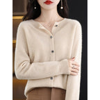 Dames vest met O-Hals