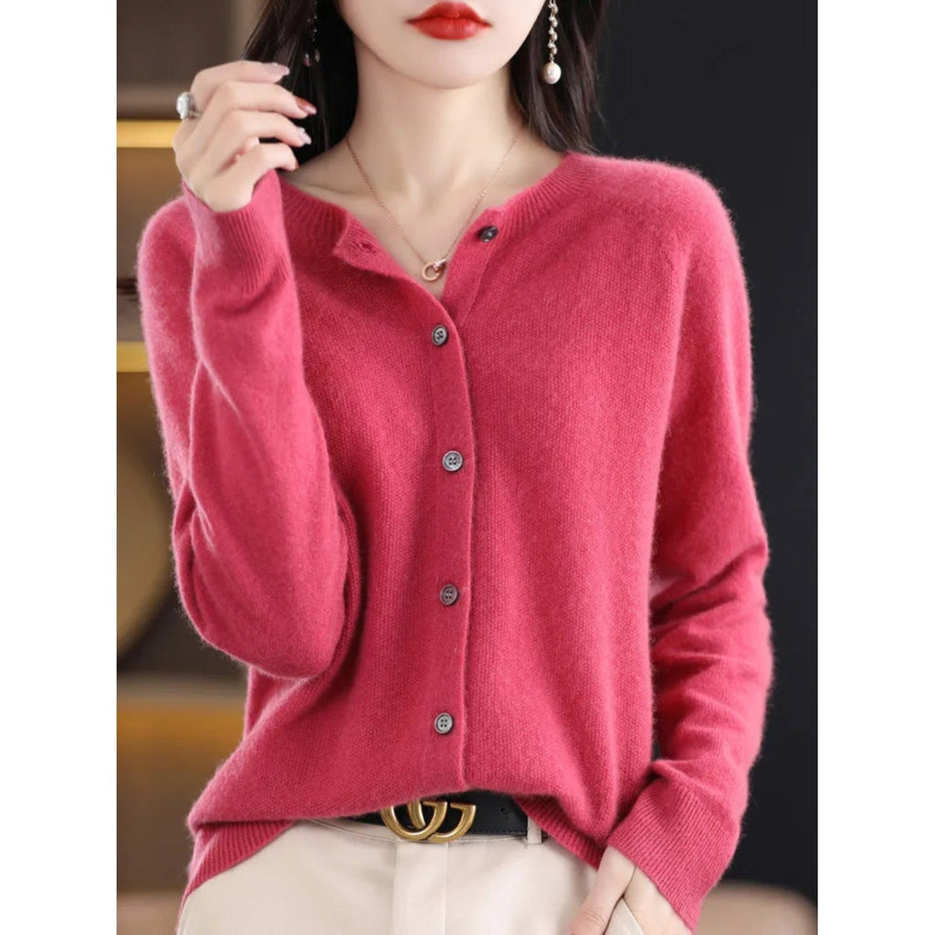 Dames vest met O-Hals