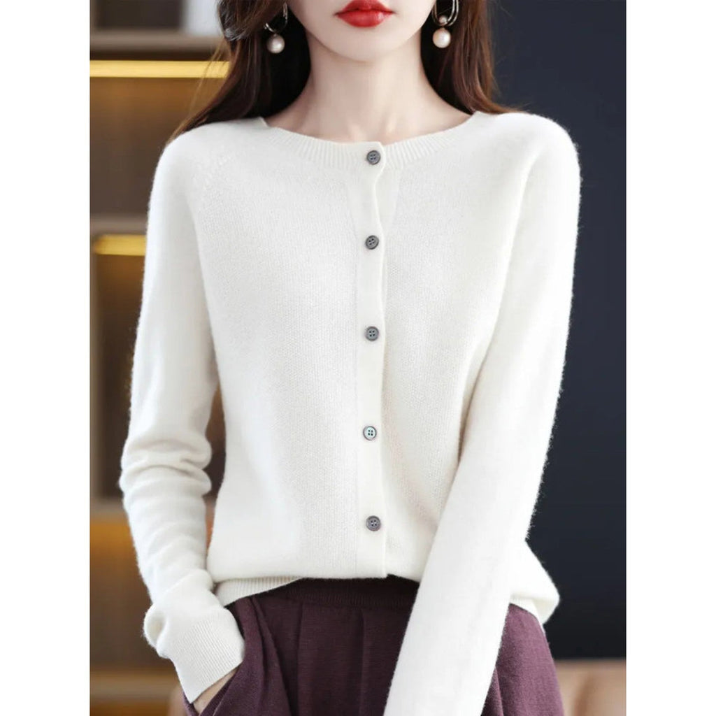 Dames vest met O-Hals