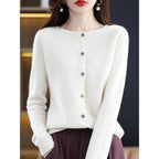 Dames vest met O-Hals