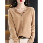 Dames vest met O-Hals