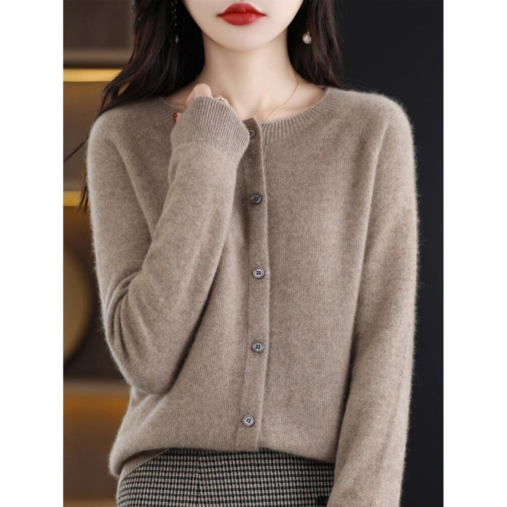 Dames vest met O-Hals