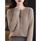 Dames vest met O-Hals