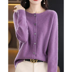 Dames vest met O-Hals