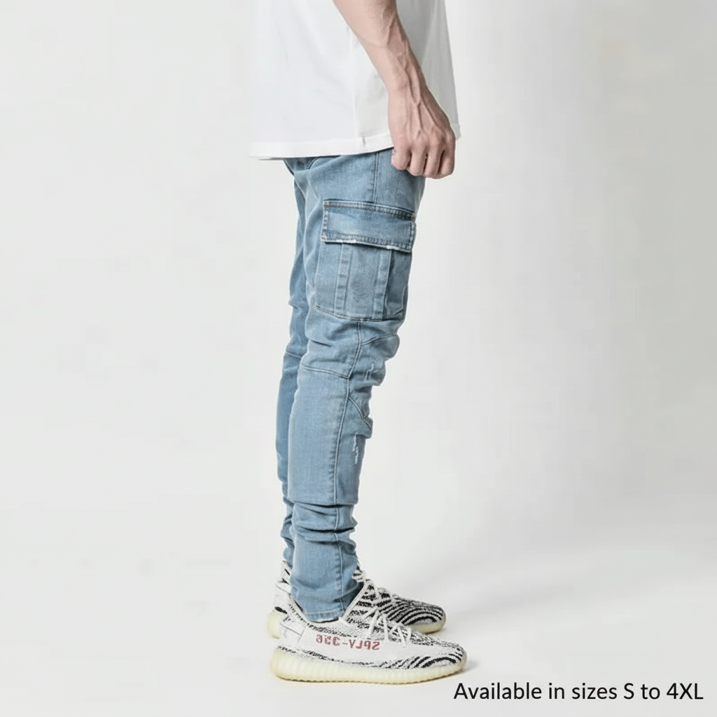 Cargo-Jeans met zakken
