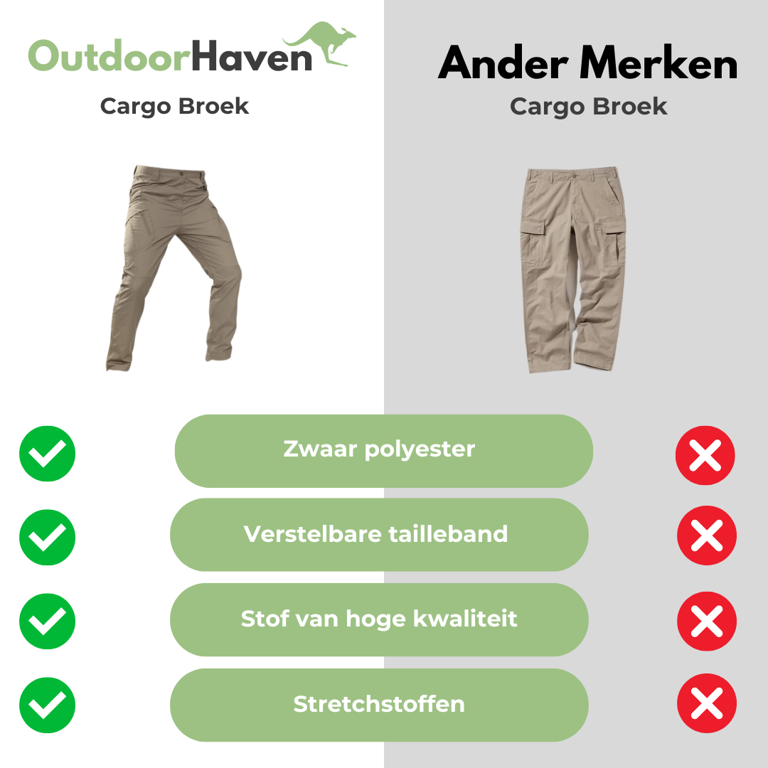 Tactical outdoor heren cargobroek