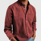 Los heren casual overhemd met moderne snit