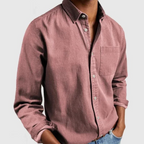 Los heren casual overhemd met moderne snit