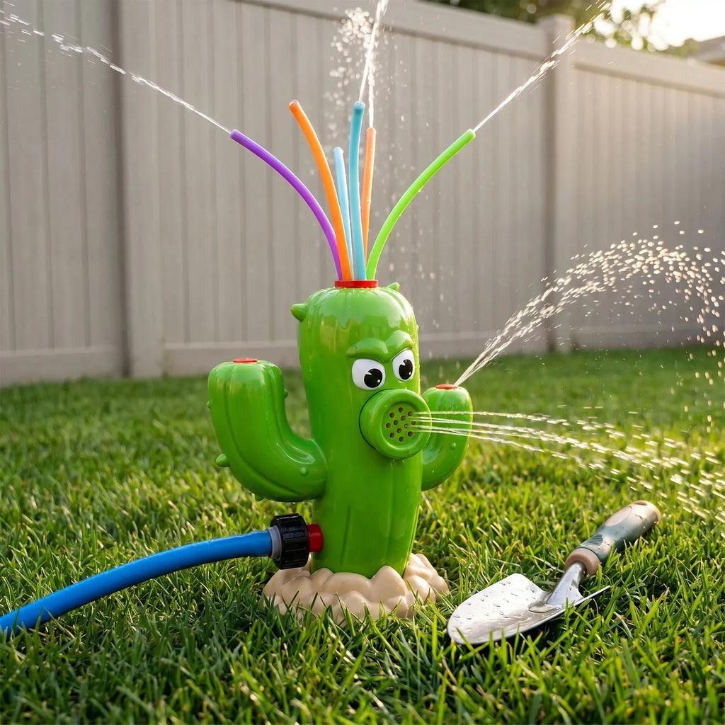 Cartooneske cactus watersproeier