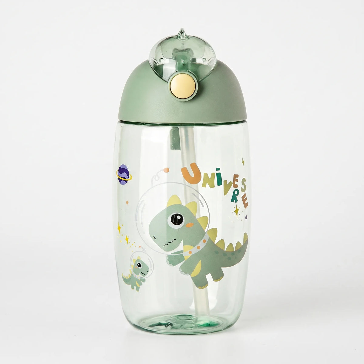 Kinderwaterfles met cartoondinosaurus