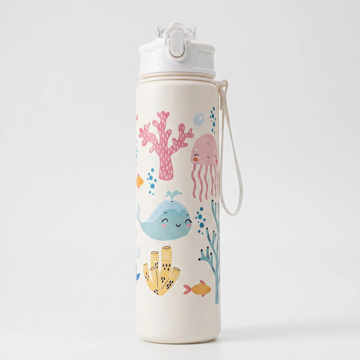 Herbruikbare drinkfles met cartoonprint