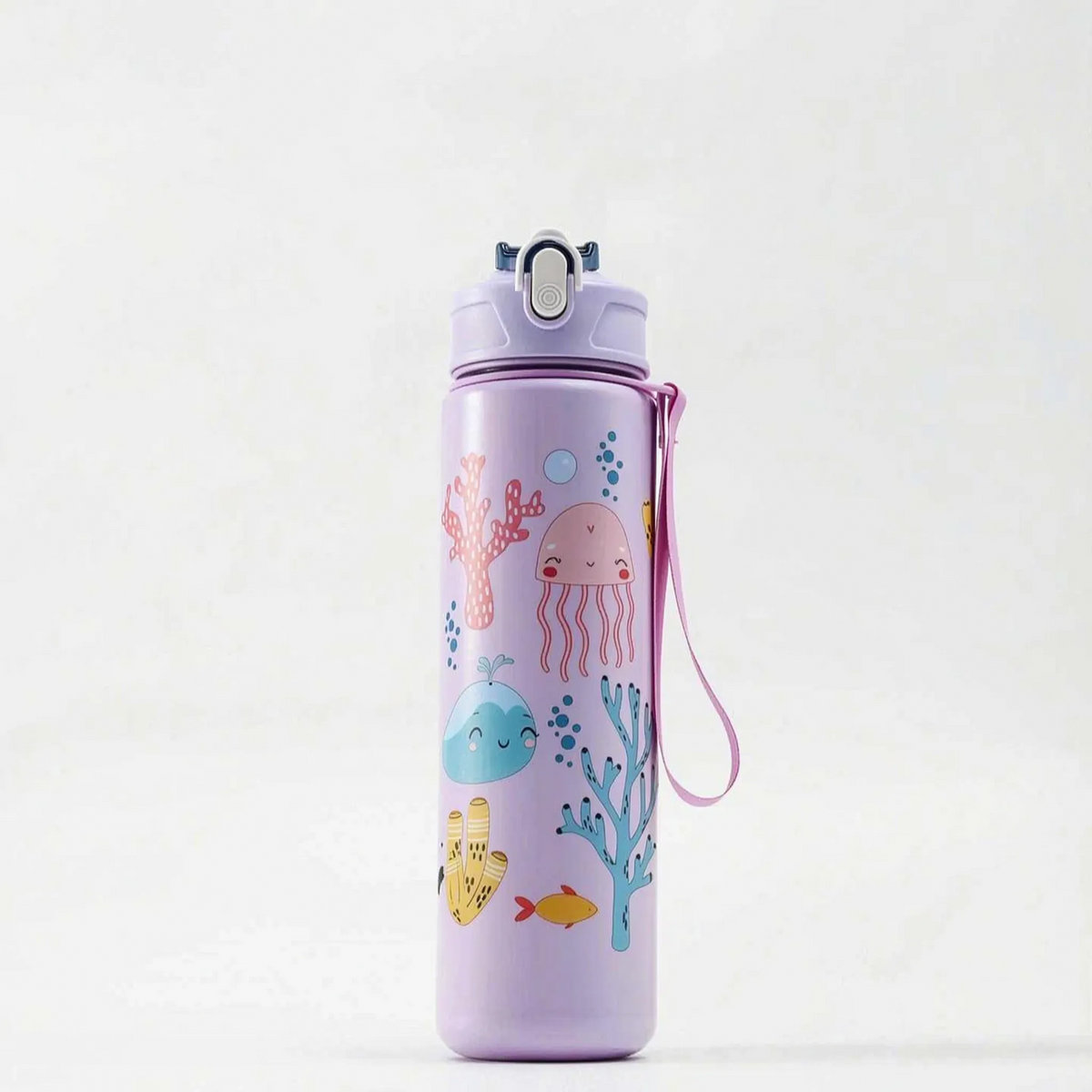 Herbruikbare drinkfles met cartoonprint