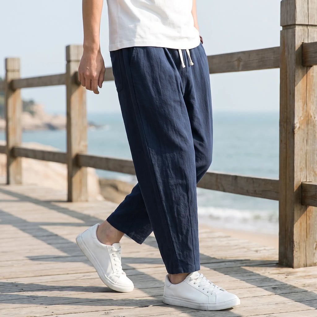 Casual broek met rechte pijpen — afbeelding 1