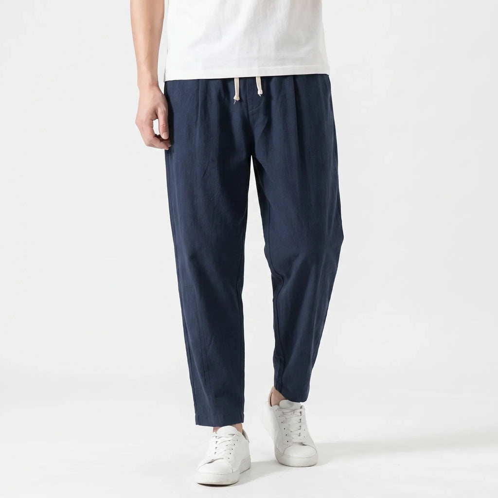 Casual broek met rechte pijpen