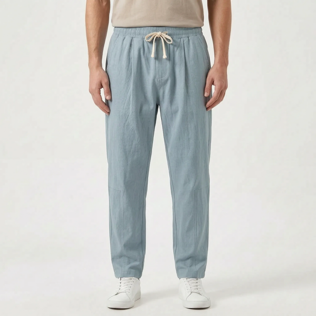 Casual broek met rechte pijpen — afbeelding 14