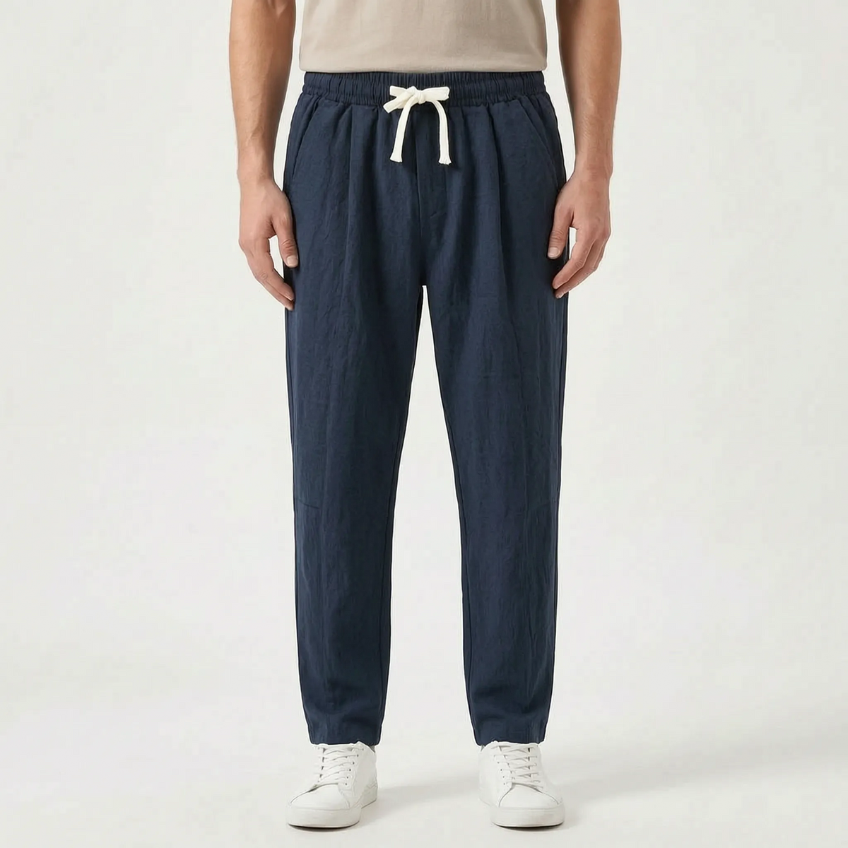 Casual broek met rechte pijpen — afbeelding 17