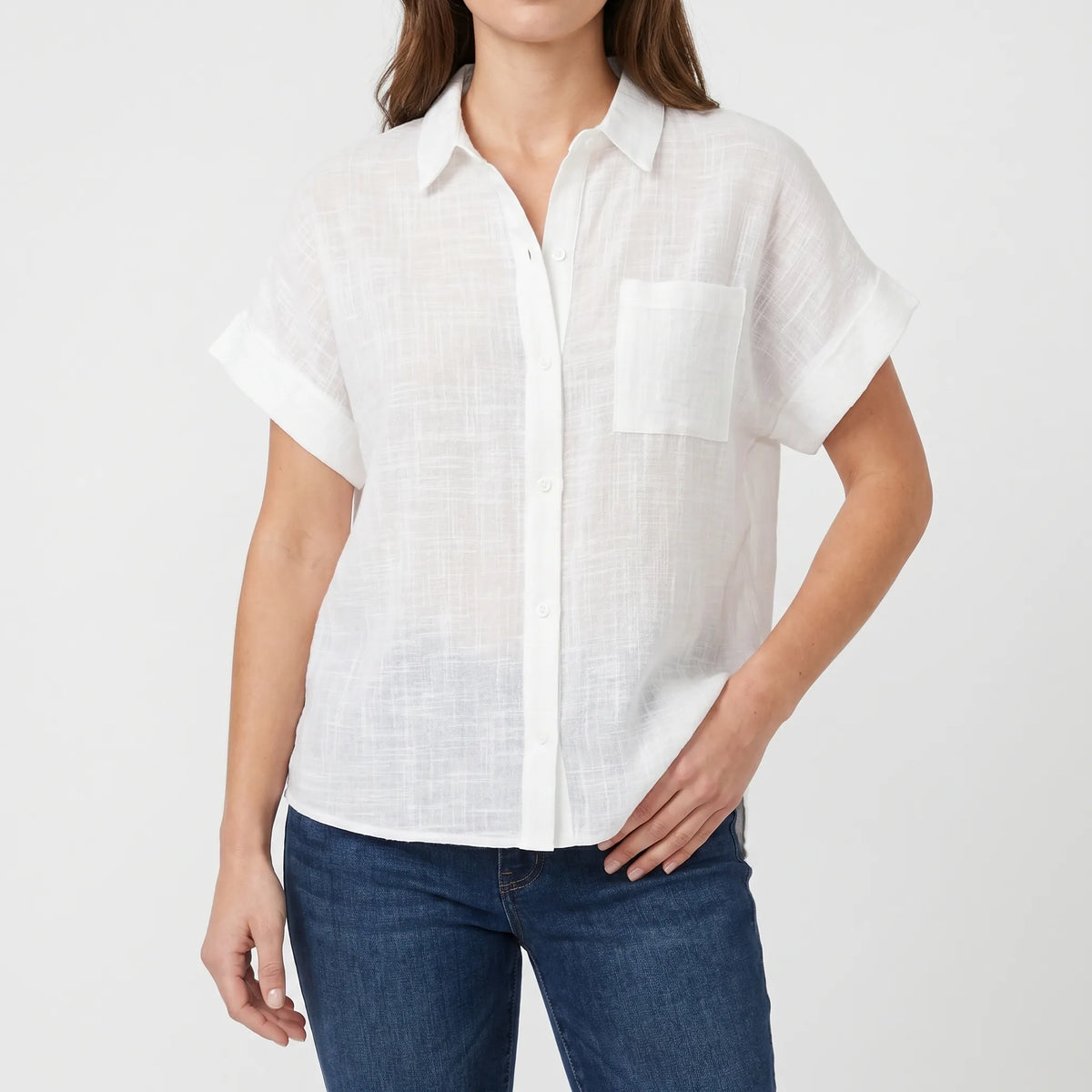 Casual button-down overhemd