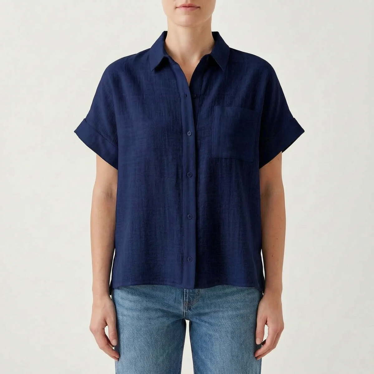 Casual button-down overhemd