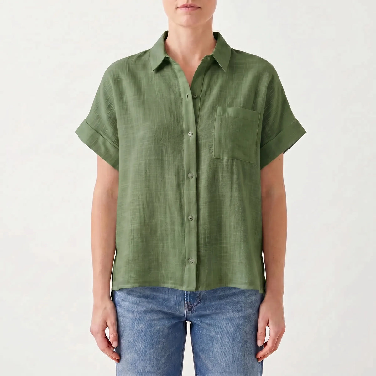 Casual button-down overhemd