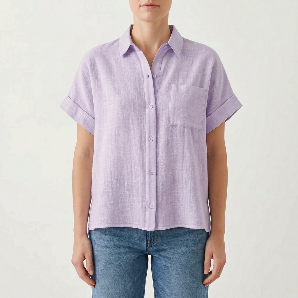 Casual button-down overhemd