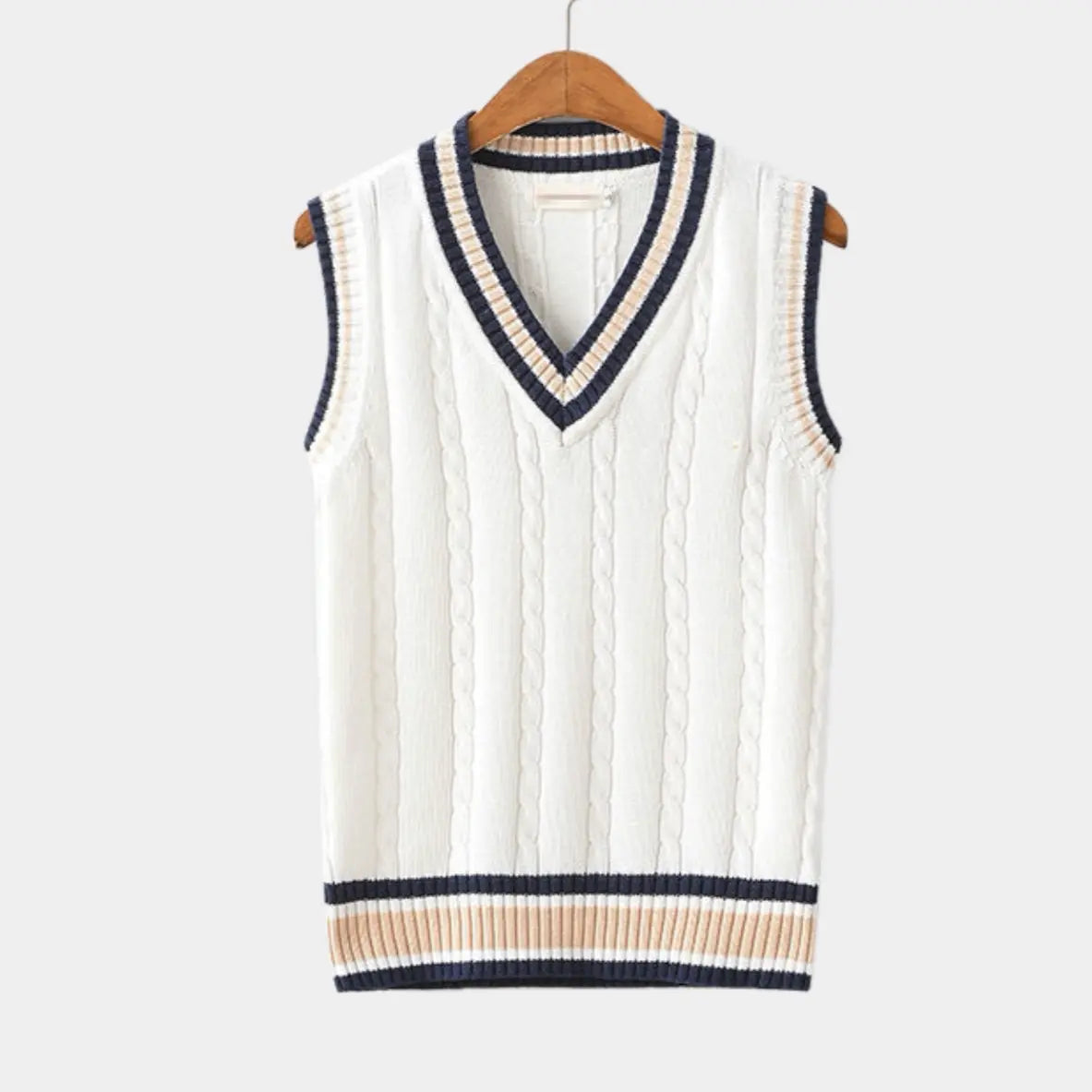 Casual college-stijl gilet – Noor