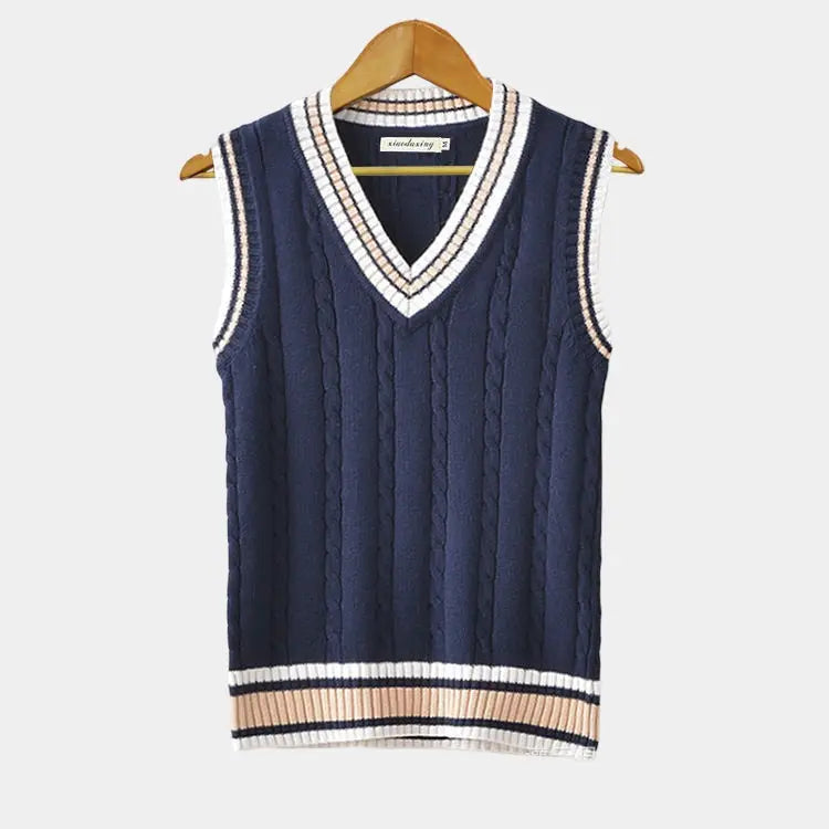 Casual college-stijl gilet – Noor