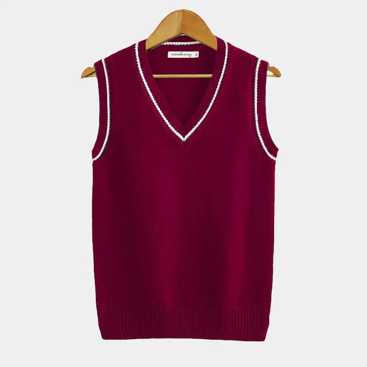 Casual college-stijl gilet – Noor