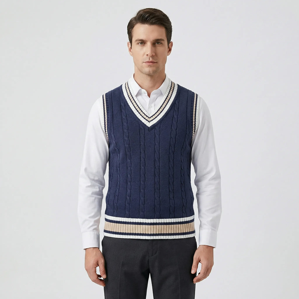 Casual college-stijl gilet – Liva