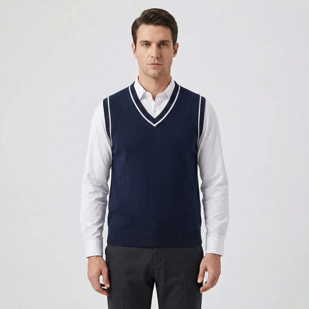 Casual college-stijl gilet – Liva