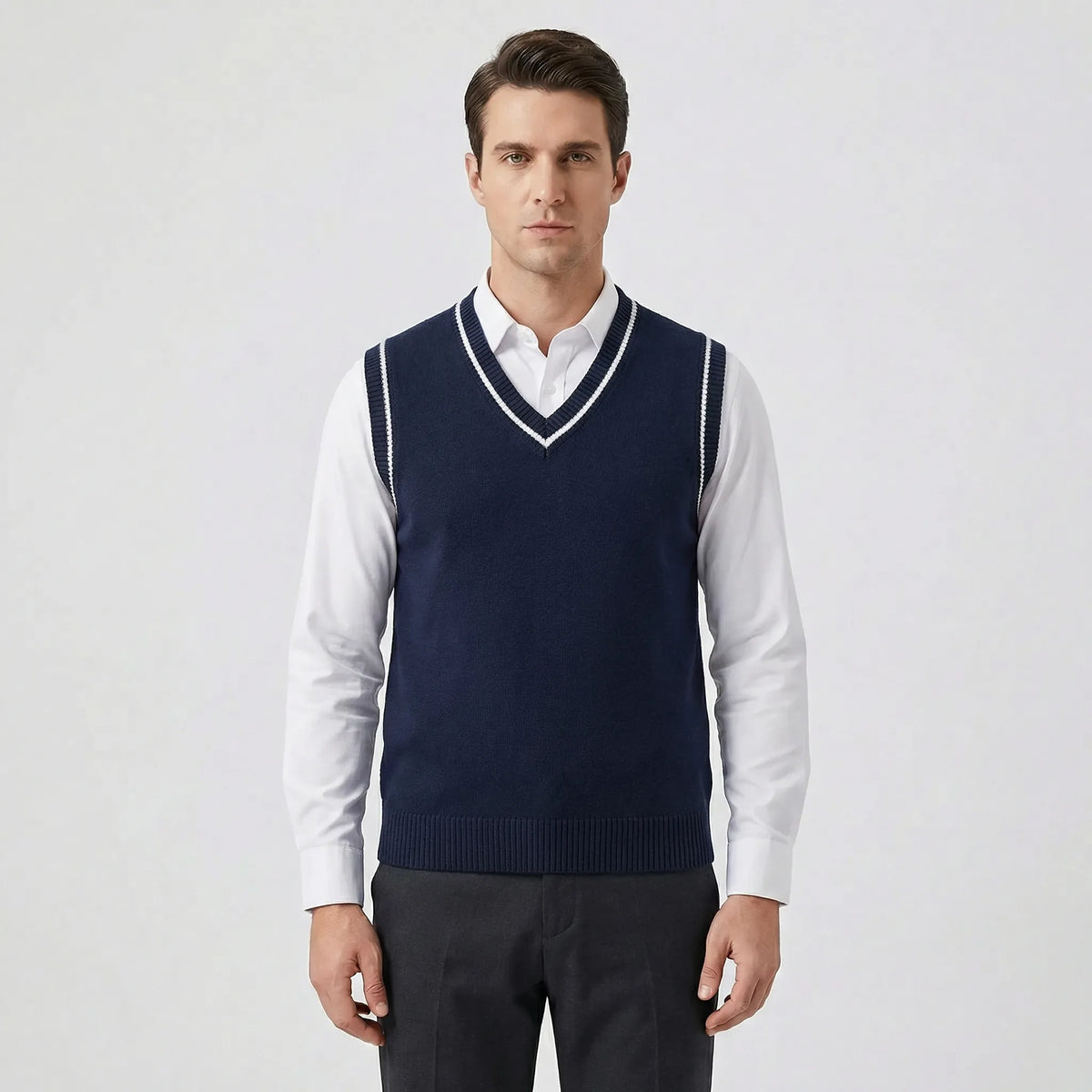 Casual college-stijl gilet – Liva
