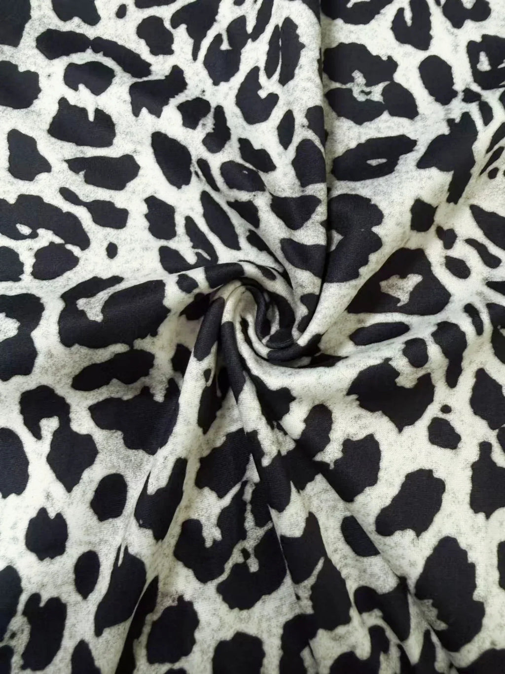 Casual gebreide broek met luipaardprint