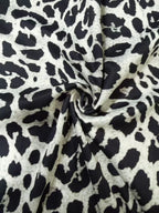 Casual gebreide broek met luipaardprint