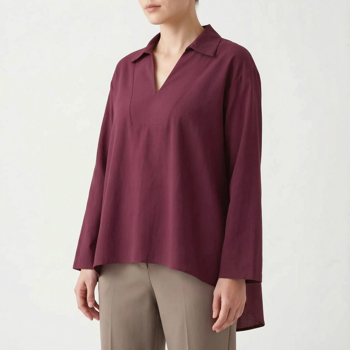 Casual hoog-laag tuniektop