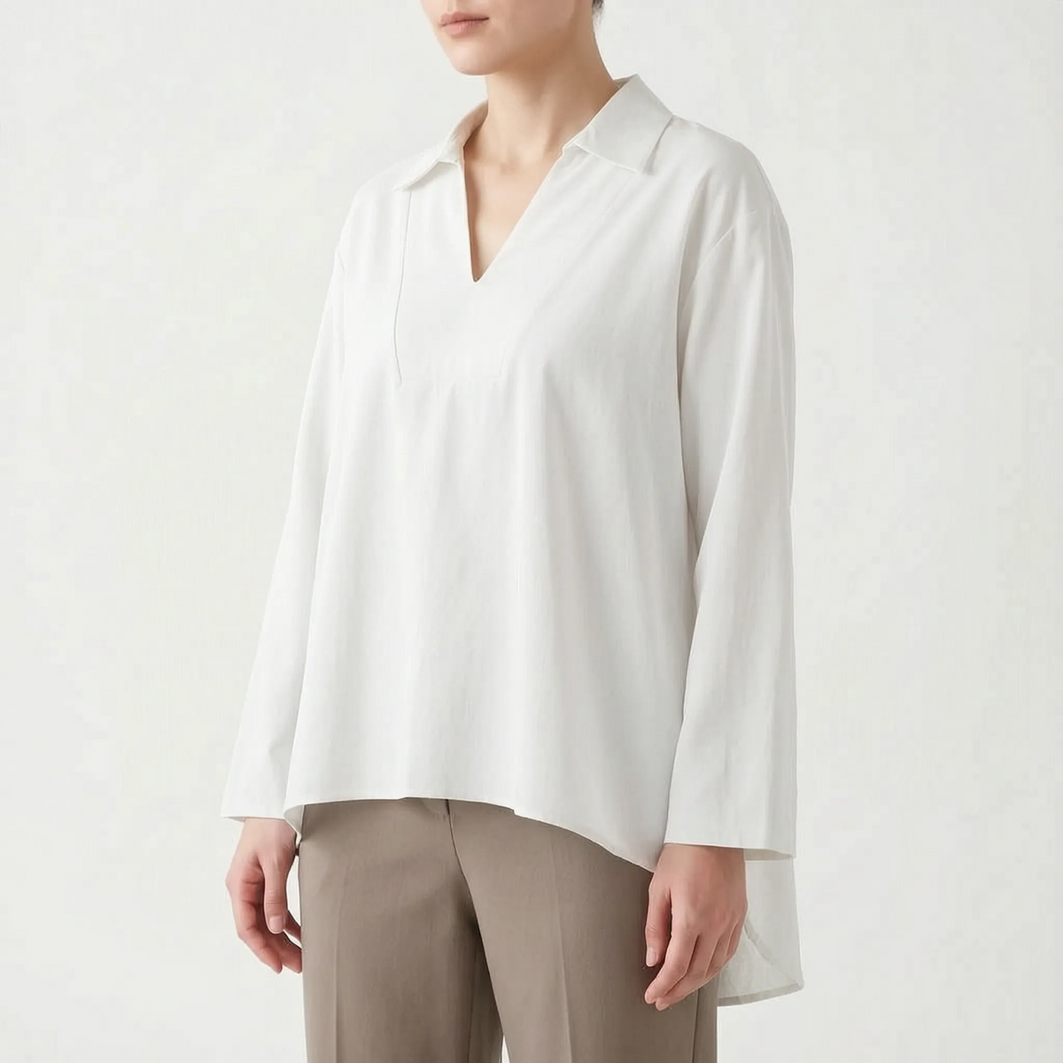 Casual hoog-laag tuniektop