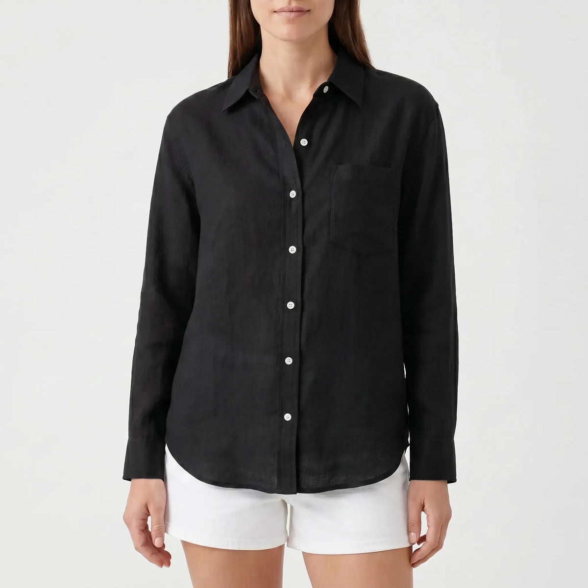 Casual blouse met lange mouwen