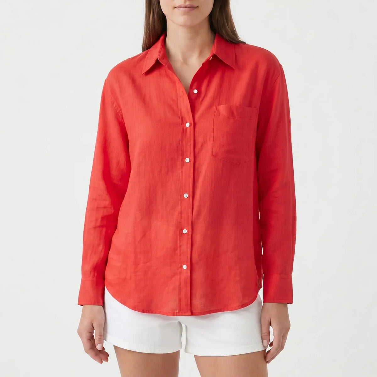 Casual blouse met lange mouwen
