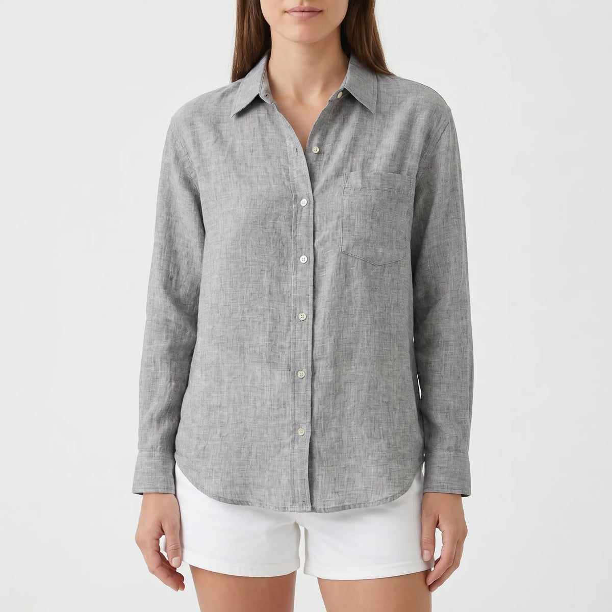 Casual blouse met lange mouwen