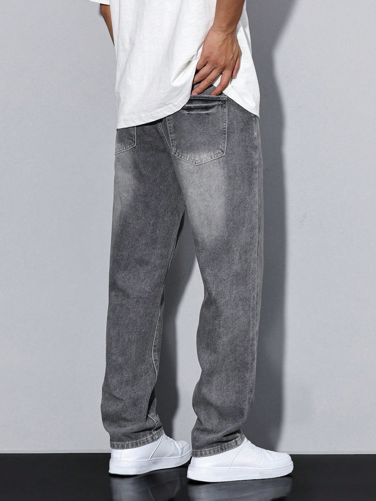 Casual herenjeans met natuurlijke taille